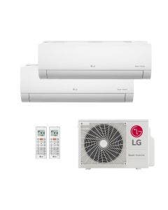 AR Condicionado Bi-Split Inverter Lg 16.000 Btus (2X Evap HW 09.000) Frio R-32 Wi-Fi +IA